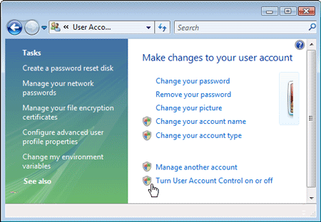 Disable Administrator Account Windows Vista Home Premium