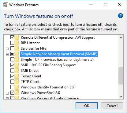 how to enable snmp in windows server 2003